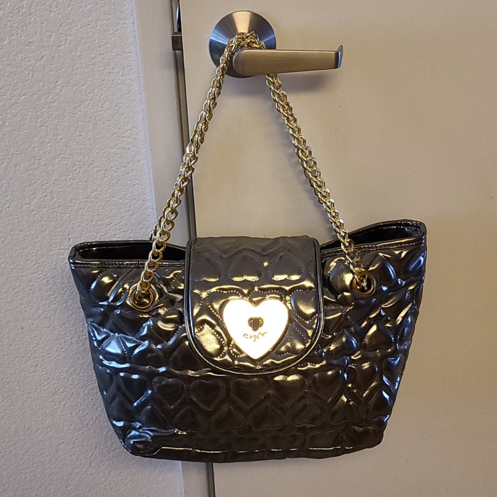 Betsey Johnson Betseyville Silver and gold handbag